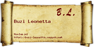 Buzi Leonetta névjegykártya